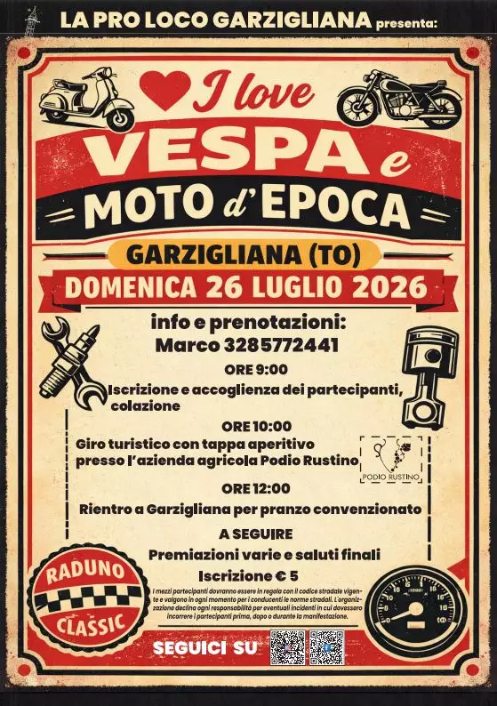 I Love Vespa e Moto d'Epoca